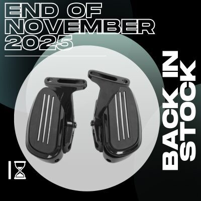 Black Passenger floorboards For Touring 1993+